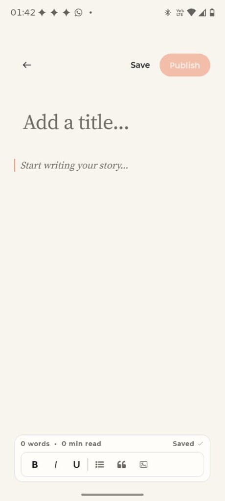 WritOn writing editor